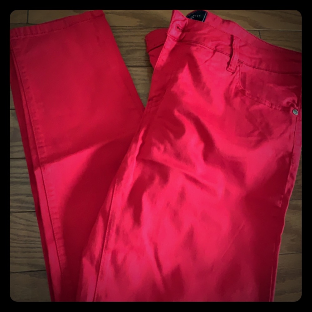 Bright Red Jeans